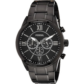 Horlogeband Fossil BQ1127 Roestvrij staal (RVS) Zwart 26mm